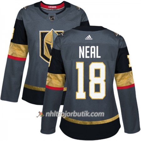 Dame Ishockey Vegas Golden Knights Tröja James Neal 18 Adidas 2017-2018 Grå Authentic